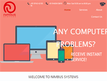 Tablet Screenshot of nimbussystems.in
